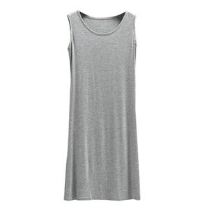 Simply Styled Heather Gray Cotton Tank Dress (XL) Summer Layering Basics